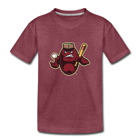 Boston Mean Beans Mascot Kids' Premium T-Shirt - heather burgundy