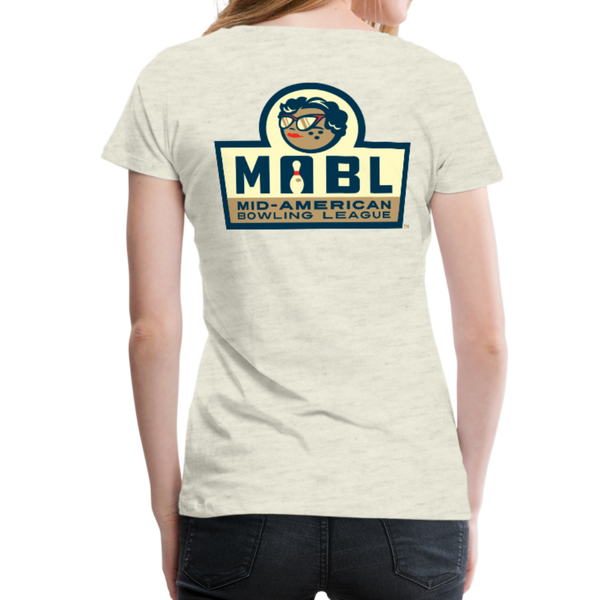 MABL Bowling Women’s Premium T-Shirt - heather oatmeal