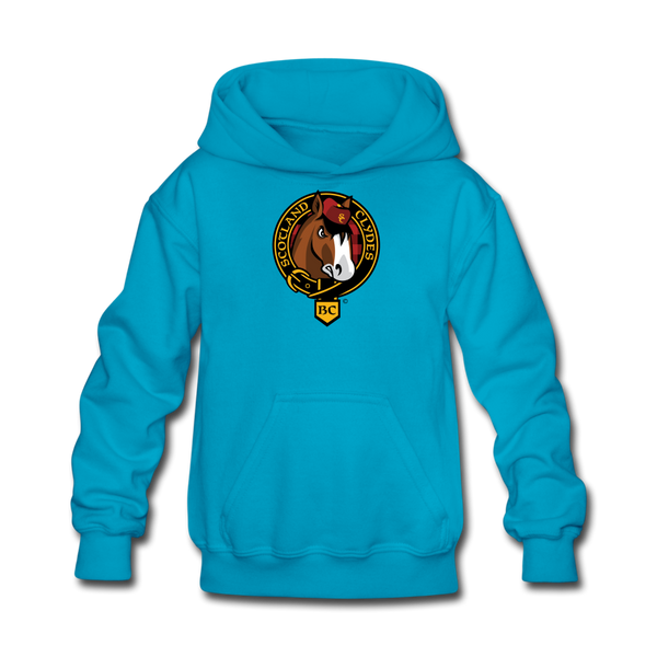 Scotland Clydes Kids' Hoodie - turquoise