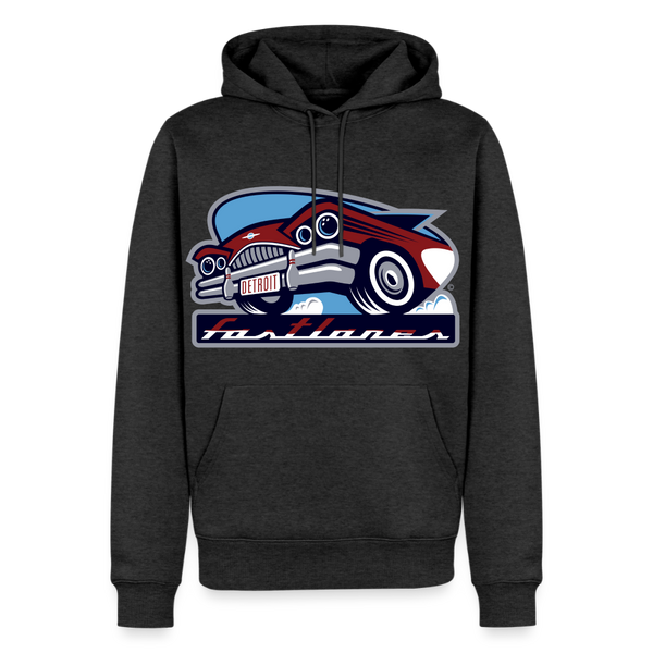 Detroit Fastlanes Premium Adult Hoodie - heather anthracite