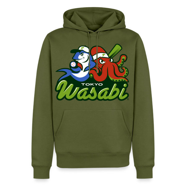 Tokyo Wasabi Premium Adult Hoodie - khaki green 