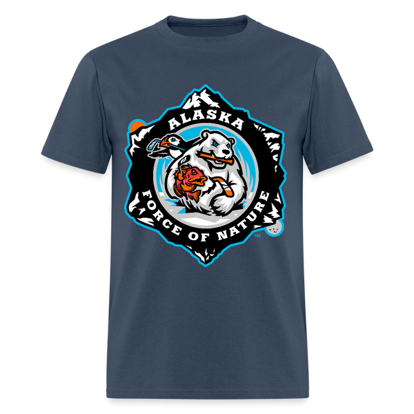 Alaska Force of Nature Unisex T-Shirt -  blue dusk