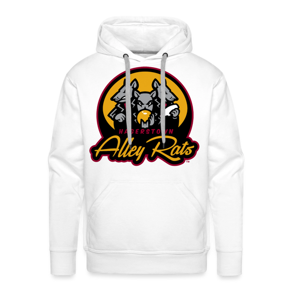 Hagerstown Alley Rats Premium Adult Hoodie - white
