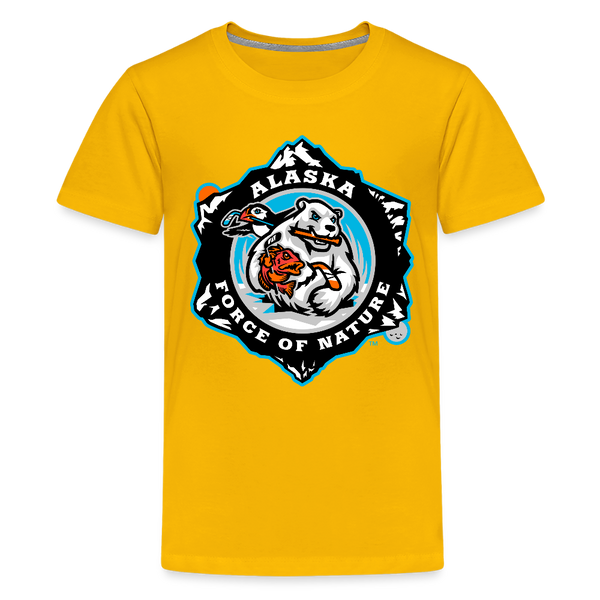 Alaska Force of Nature Kids' Premium T-Shirt - sun yellow