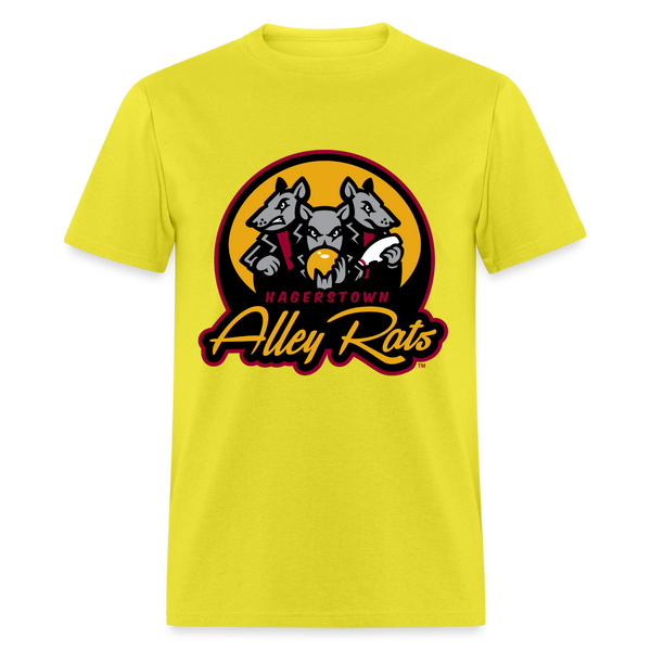 Hagerstown Alley Rats Unisex T-Shirt - yellow