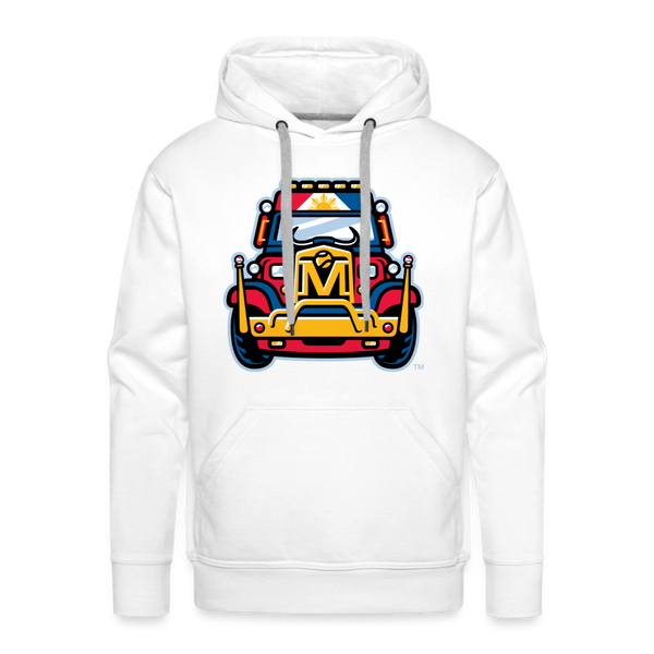 Mindanao Motoristas Jeepney Premium Adult Hoodie - white