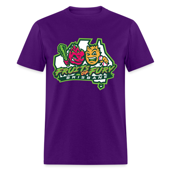 Brisbane Fruits of Fury Unisex T-Shirt - purple