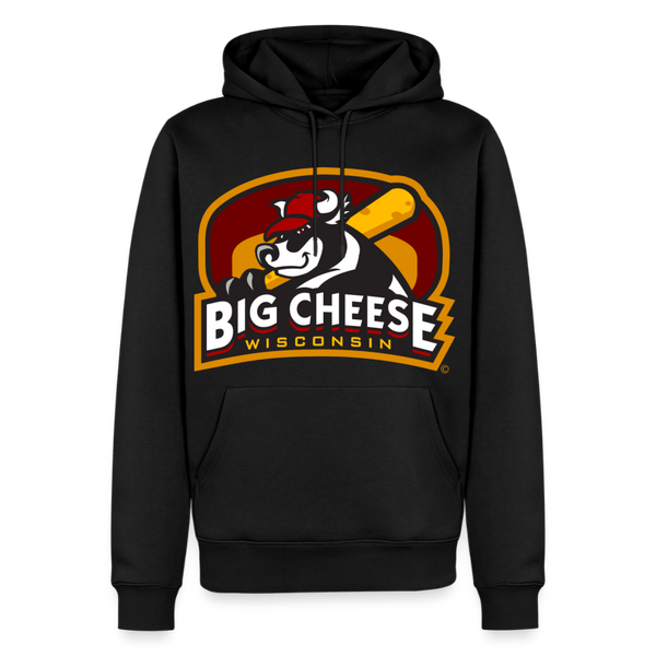 Wisconsin Big Cheese Premium Adult Hoodie - black