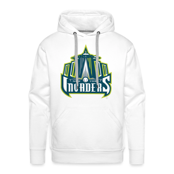 New York Invaders Premium Adult Hoodie - white