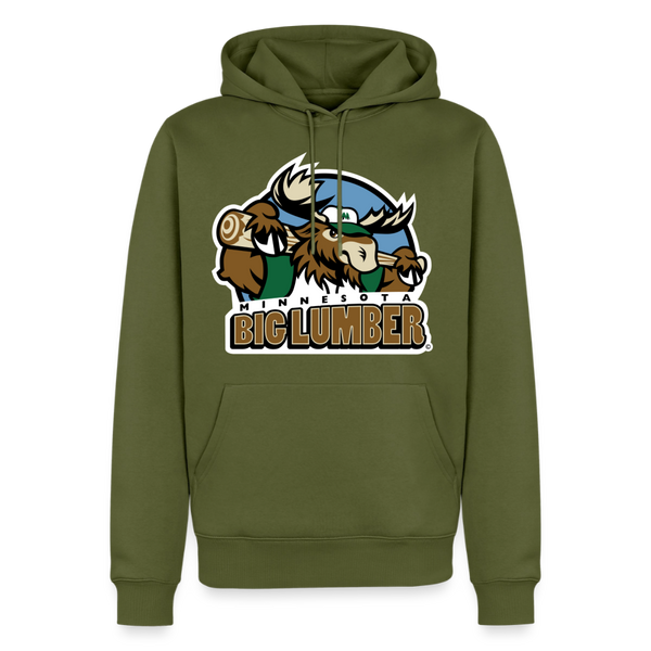 Minnesota Big Lumber Premium Adult Hoodie - khaki green 
