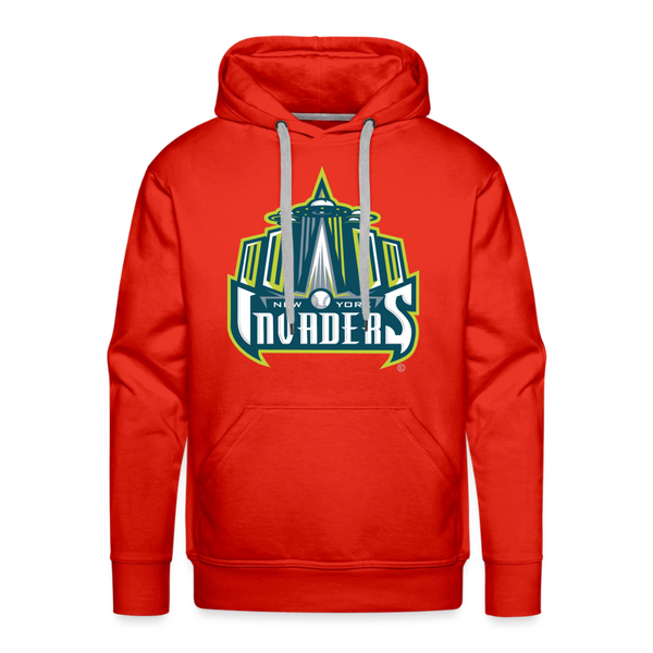 New York Invaders Premium Adult Hoodie - red