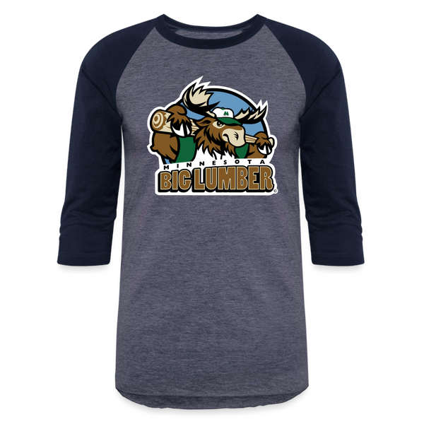 Minnesota Big Lumber Baseball T-Shirt - heather blue/navy