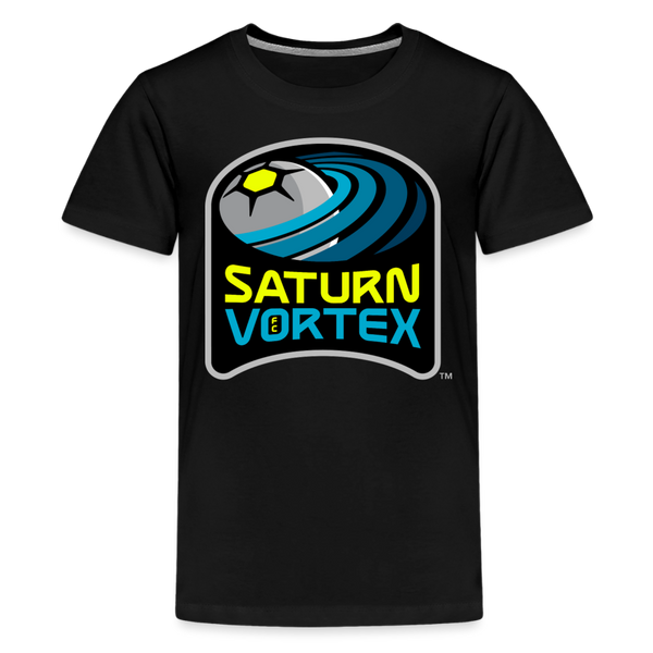 Saturn Vortex FC Kids' Premium T-Shirt - black