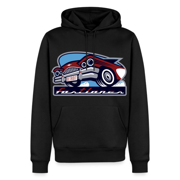Detroit Fastlanes Premium Adult Hoodie - black