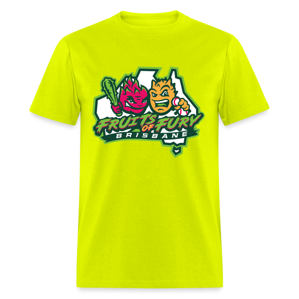 Brisbane Fruits of Fury Unisex T-Shirt - safety green