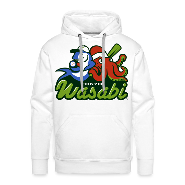 Tokyo Wasabi Premium Adult Hoodie - white
