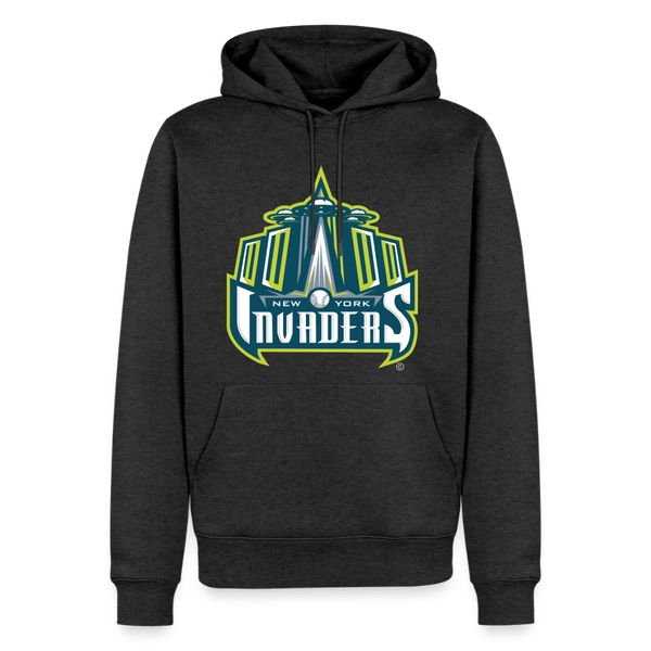 New York Invaders Premium Adult Hoodie - heather anthracite