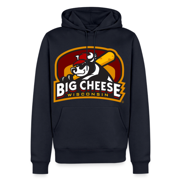 Wisconsin Big Cheese Premium Adult Hoodie - navy