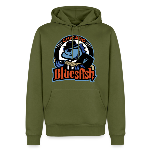 Chicago Bluesfish Premium Adult Hoodie - khaki green 