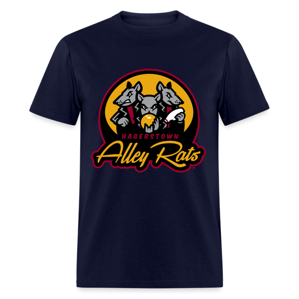 Hagerstown Alley Rats Unisex T-Shirt - navy