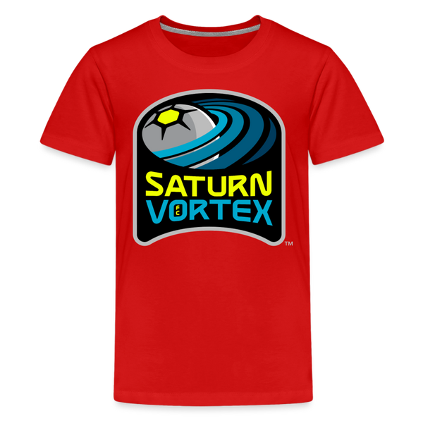 Saturn Vortex FC Kids' Premium T-Shirt - red