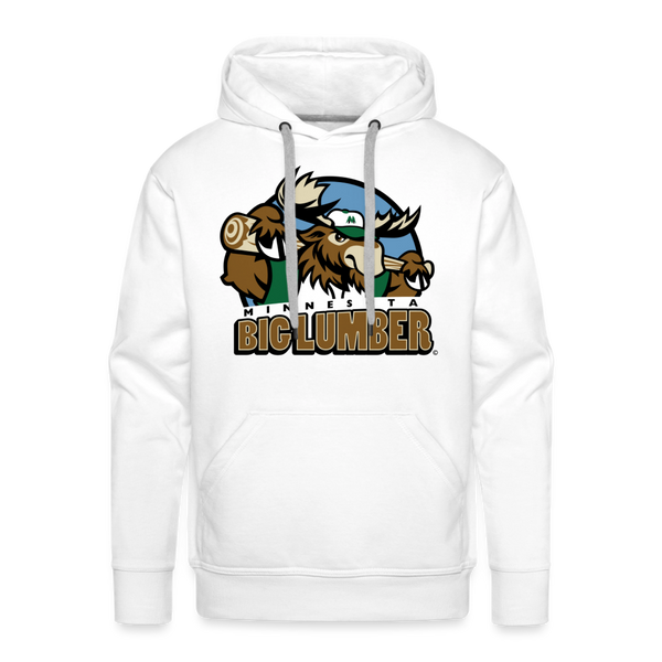 Minnesota Big Lumber Premium Adult Hoodie - white