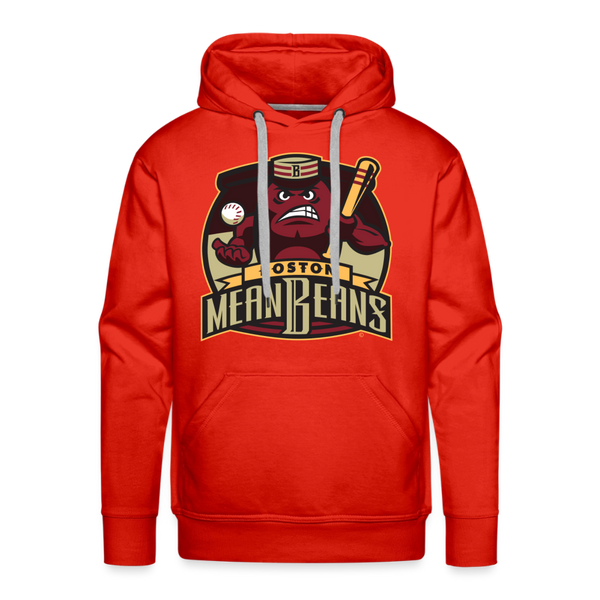 Boston Mean Beans Premium Adult Hoodie - red