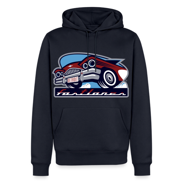 Detroit Fastlanes Premium Adult Hoodie - navy