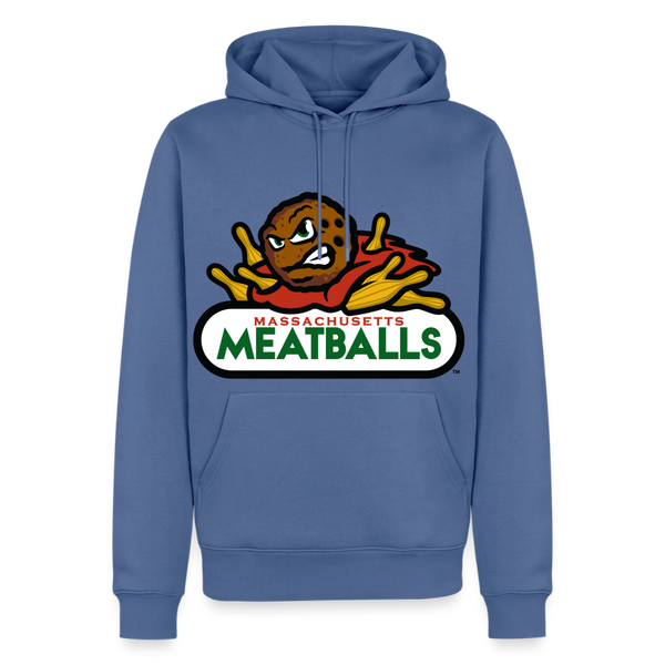 Massachusetts Meatballs Premium Adult Hoodie - stone blue 