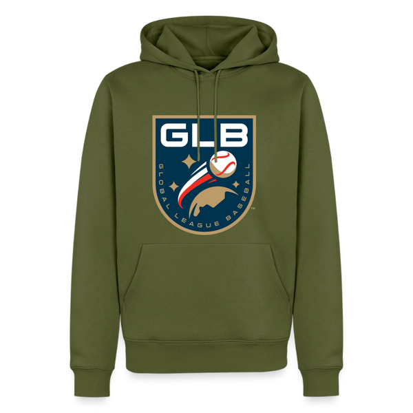 Global League Baseball Premium Adult Hoodie - khaki green 