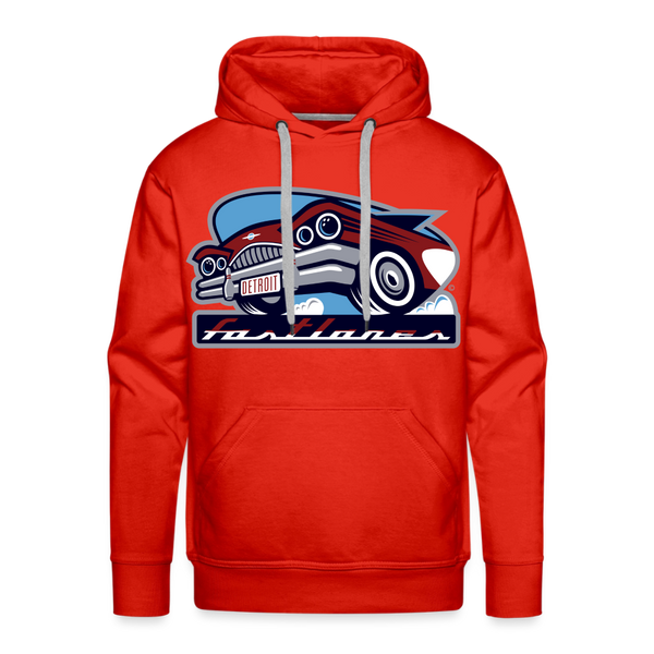 Detroit Fastlanes Premium Adult Hoodie - red