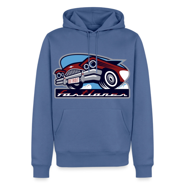 Detroit Fastlanes Premium Adult Hoodie - stone blue 
