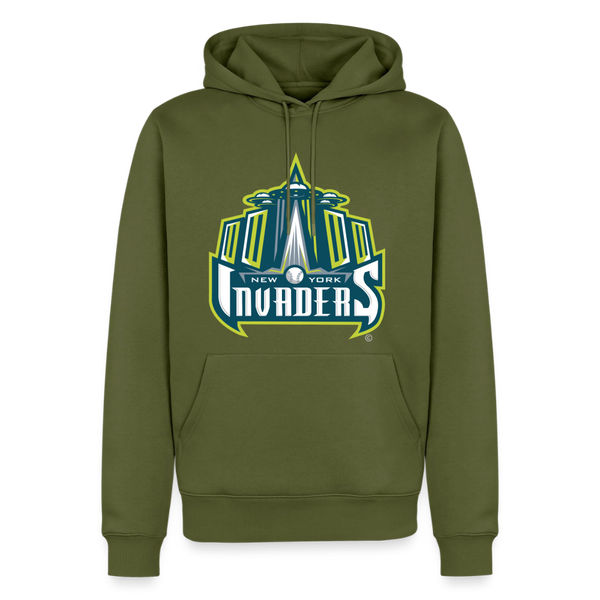 New York Invaders Premium Adult Hoodie - khaki green 