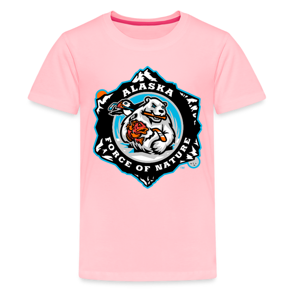 Alaska Force of Nature Kids' Premium T-Shirt - pink