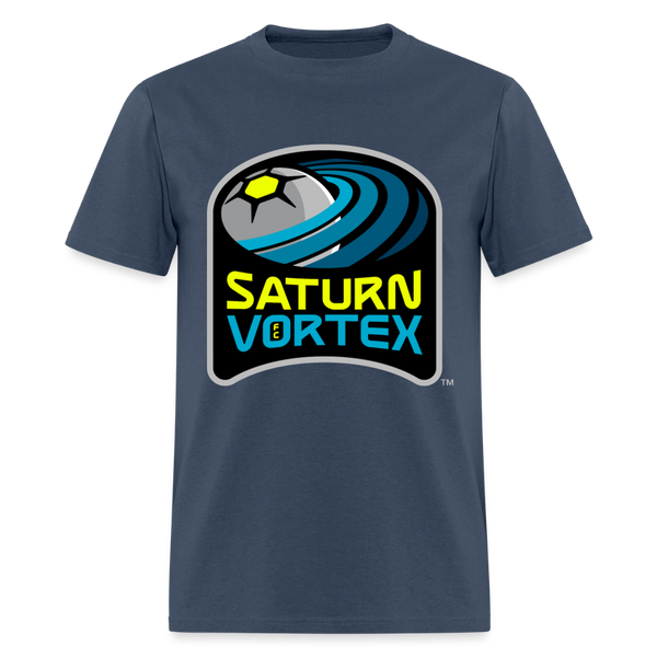 Saturn Vortex FC Unisex T-shirt -  blue dusk