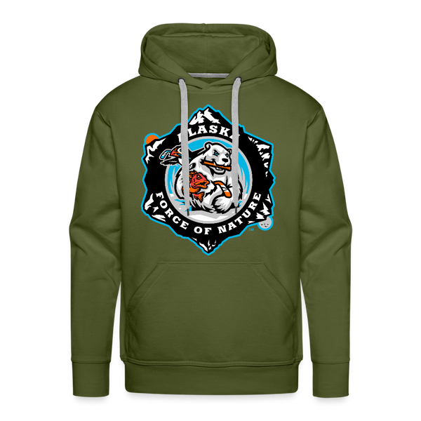 Alaska Force of Nature Premium Adult Hoodie - olive green