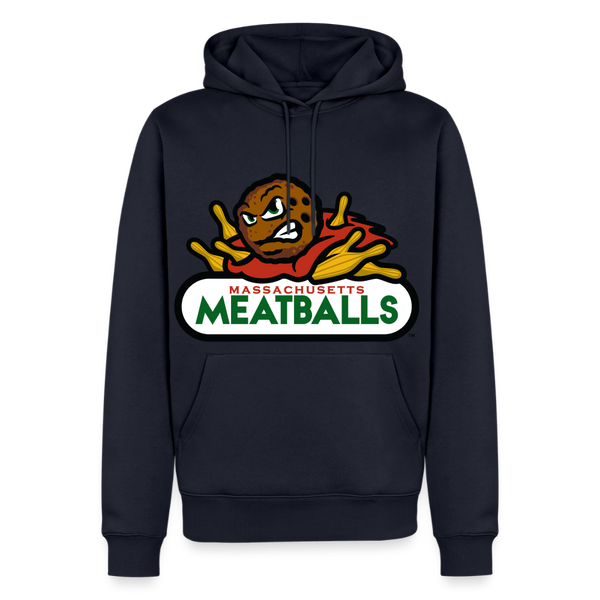 Massachusetts Meatballs Premium Adult Hoodie - navy