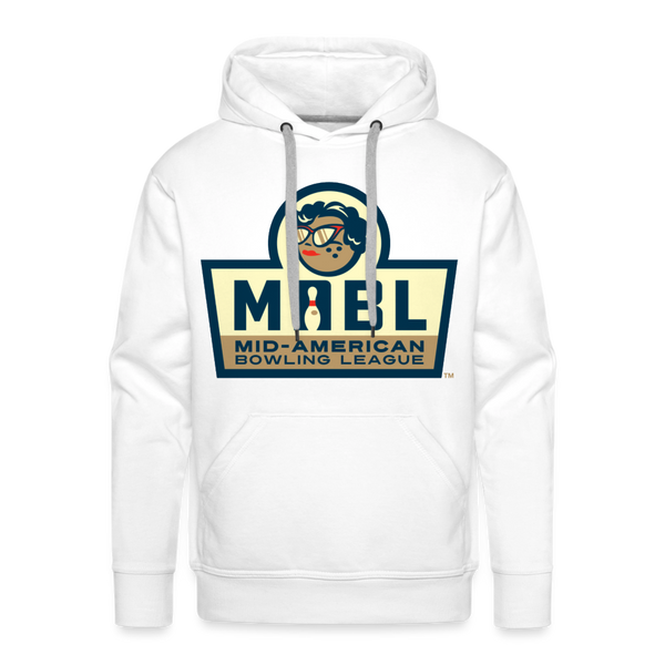 MABL Bowling Premium Adult Hoodie - white