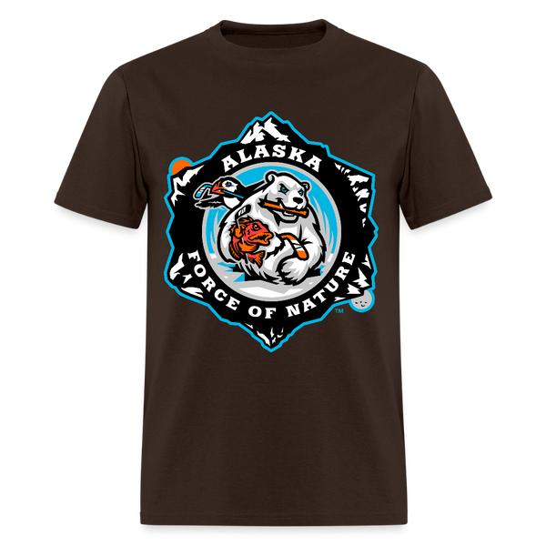 Alaska Force of Nature Unisex T-Shirt - brown