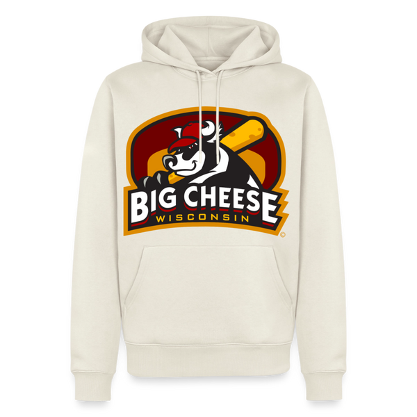 Wisconsin Big Cheese Premium Adult Hoodie - off white