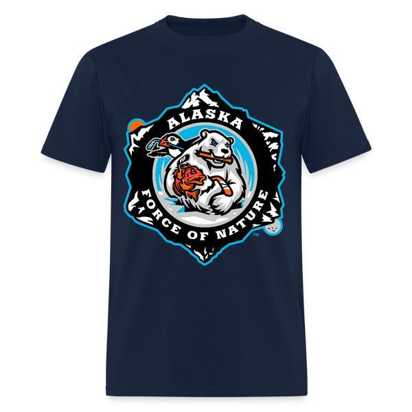 Alaska Force of Nature Unisex T-Shirt - navy