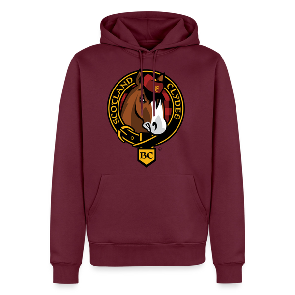 Scotland Clydes Premium Hoodie - burgundy