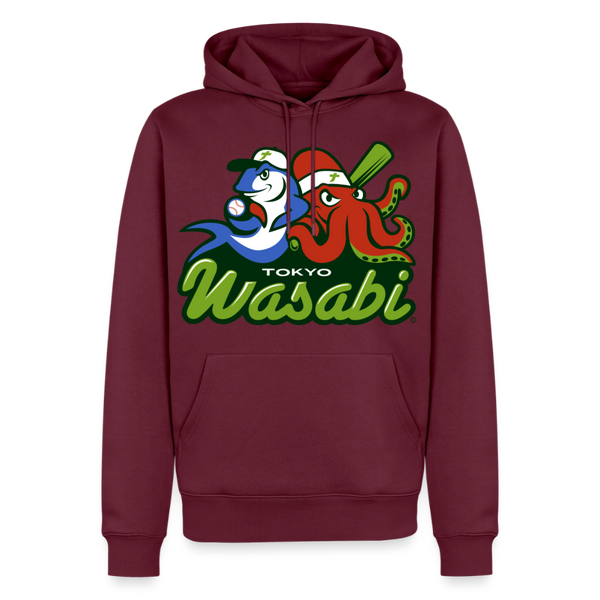 Tokyo Wasabi Premium Adult Hoodie - burgundy