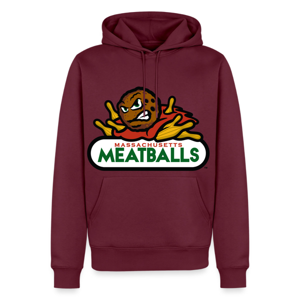 Massachusetts Meatballs Premium Adult Hoodie - burgundy
