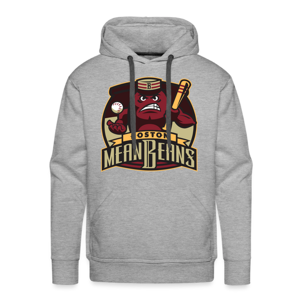 Boston Mean Beans Premium Adult Hoodie - heather grey