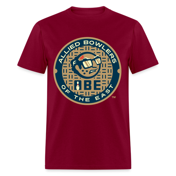 ABE Bowling Unisex T-Shirt - burgundy