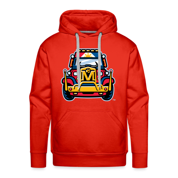 Mindanao Motoristas Jeepney Premium Adult Hoodie - red
