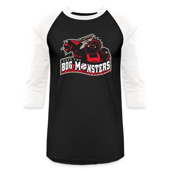 Cape Cod Bog Monsters Baseball T-Shirt - black/white