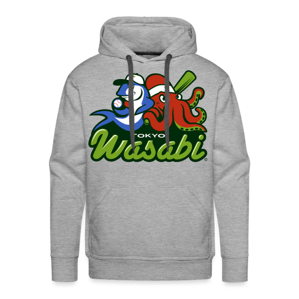 Tokyo Wasabi Premium Adult Hoodie - heather grey