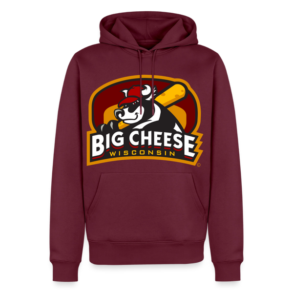 Wisconsin Big Cheese Premium Adult Hoodie - burgundy